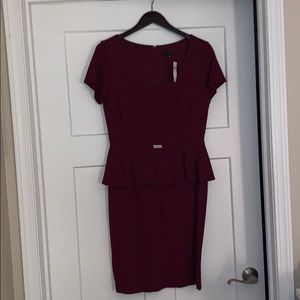 Ann Taylor Ponte Peplum Dress